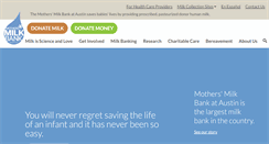 Desktop Screenshot of milkbank.org